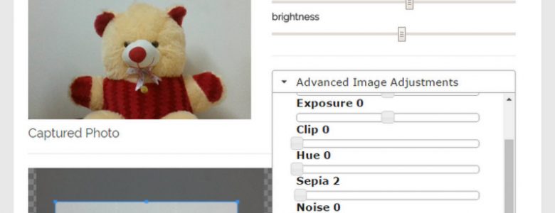 Webcam Script with photo editing and cropping