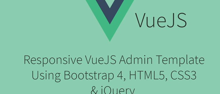 Free VueJS Responsive Admin Template Using Bootstrap 4, HMTL5, CSS3
