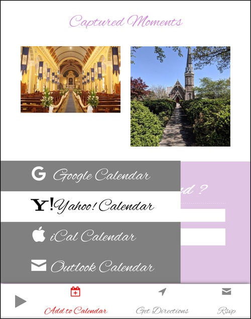 Mobile Wedding Invitation